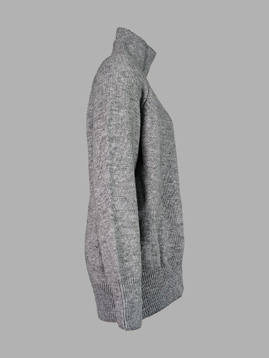 Damen Rollkragenpullover Mit Lockerem Schnitt