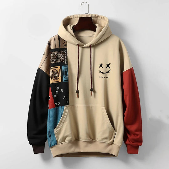 Herren Hoodie Mit Kontrastdesign
