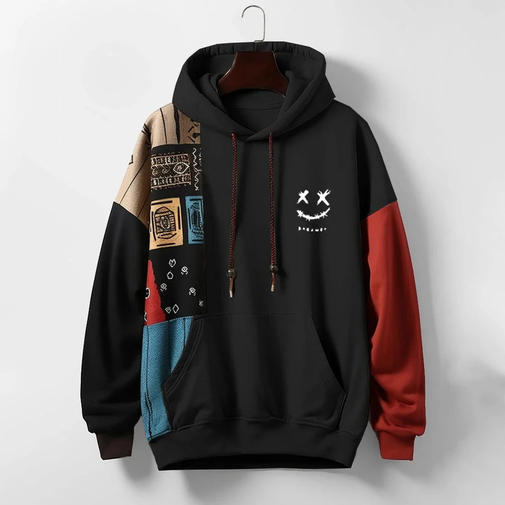Herren Hoodie Mit Kontrastdesign