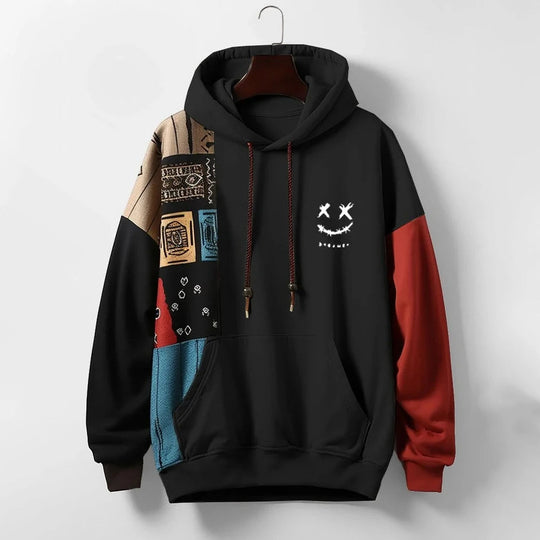 Herren Hoodie Mit Kontrastdesign