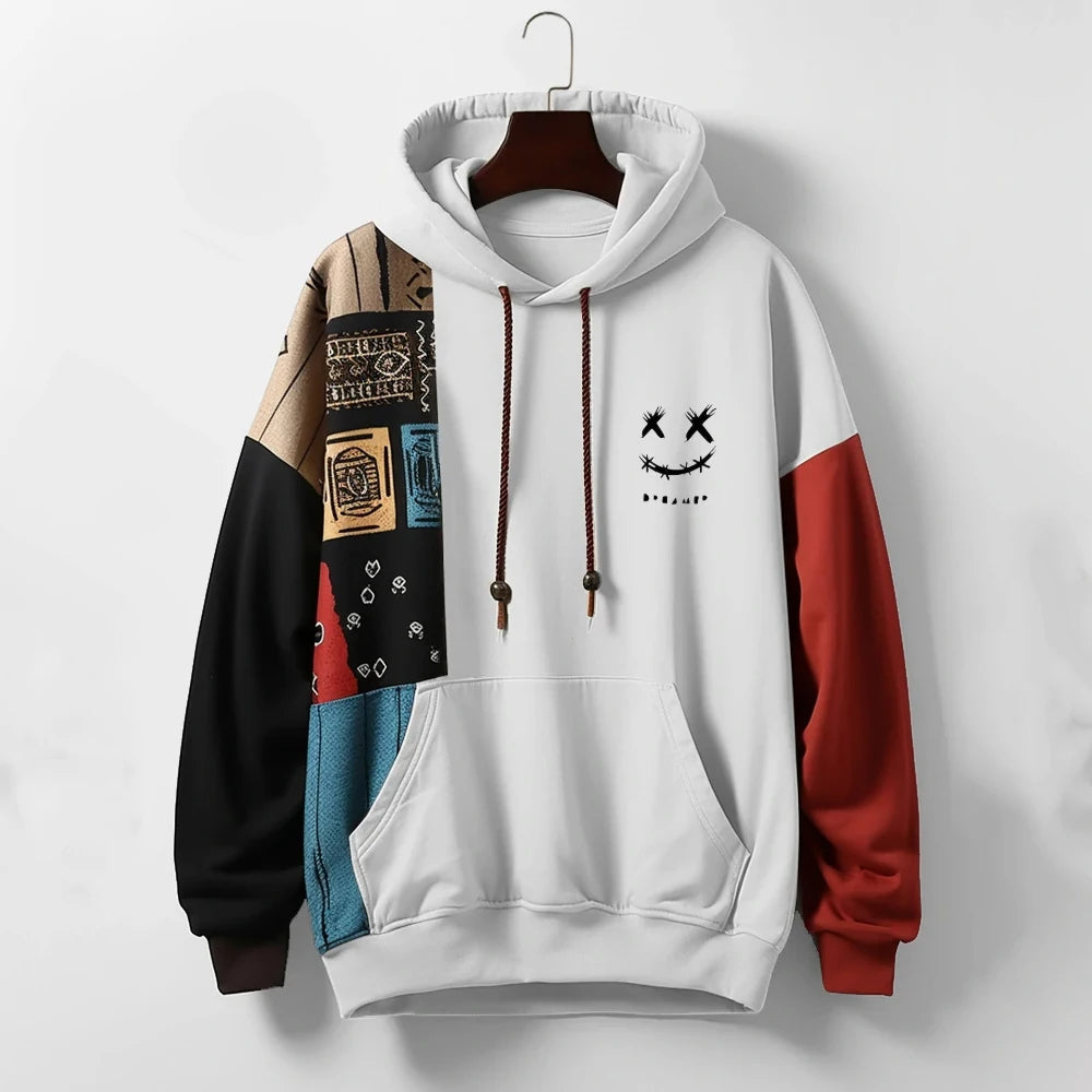 Herren Hoodie Mit Kontrastdesign