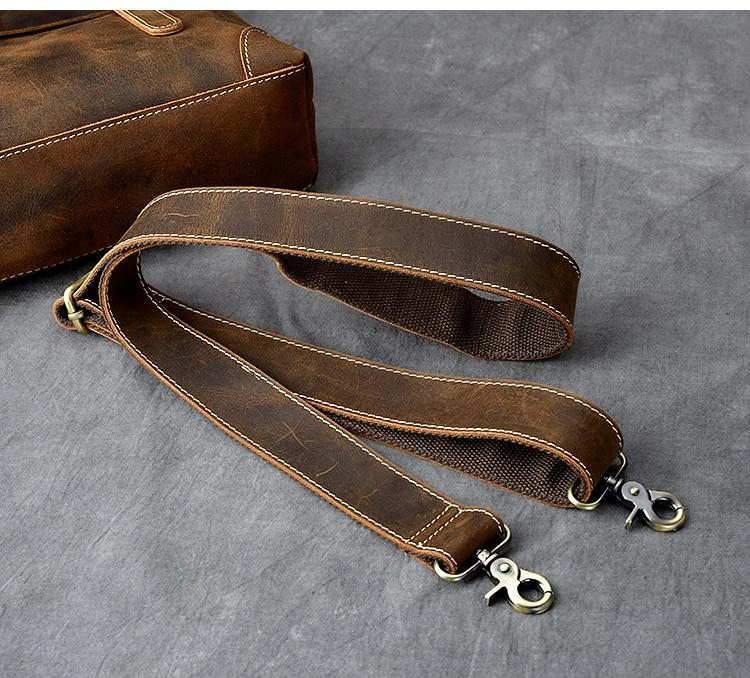 Rustikale Umhängetasche aus Leder im Retro-Stil