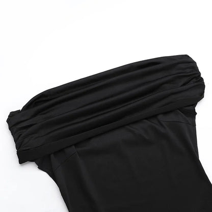Trägerloses, rückenfreies, sexy Maxikleid