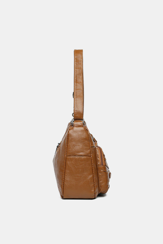 Strukturierte elegante Schultertasche für Damen