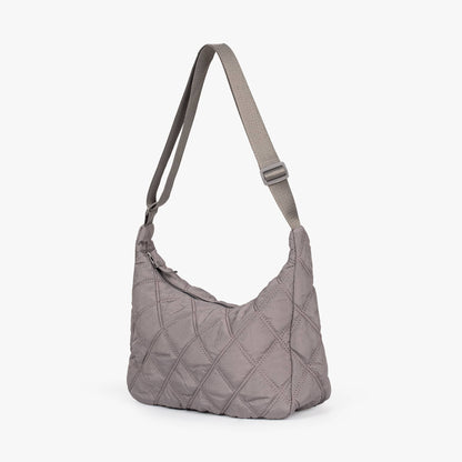 Gesteppte Diamond Puffer Schultertasche Leichtes Nylon