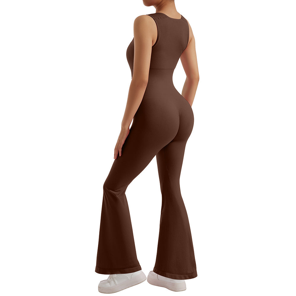 Ärmelloser Slim Fit Bodycon-Overall