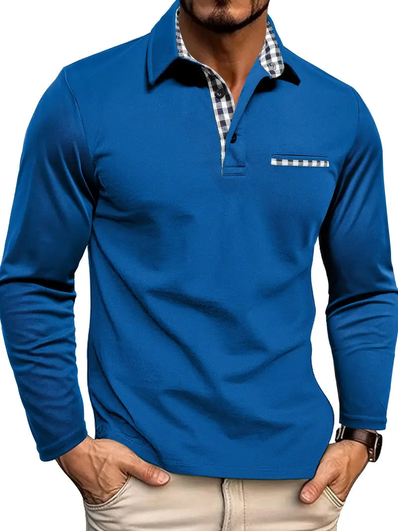 Herren Polo Shirt Langarm Für Winter