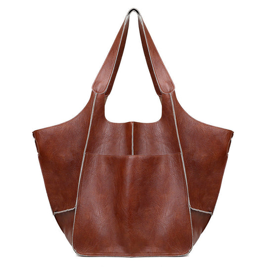 Geräumige Retro-Shopper-Tasche für Damen