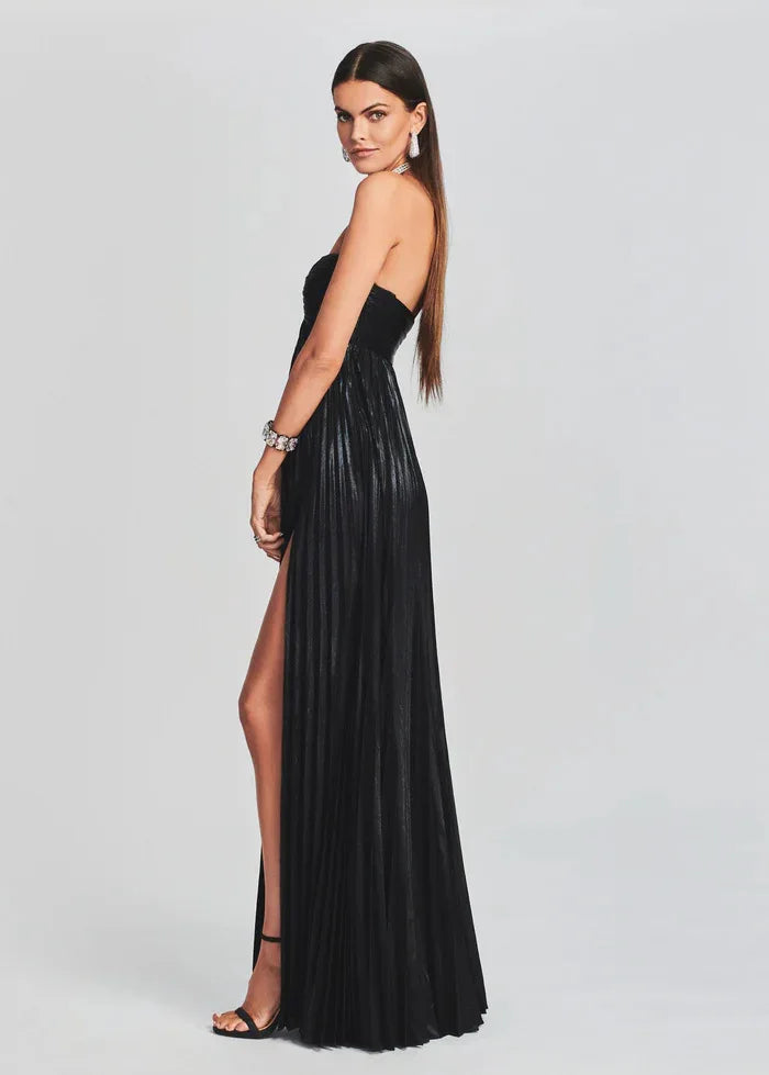 Himmelblaues trägerloses Gästekleid für Hochzeiten