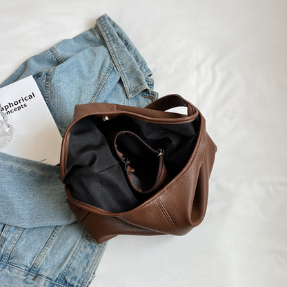 Vegane Leder-Hobo-Tasche mit Schulterriemen