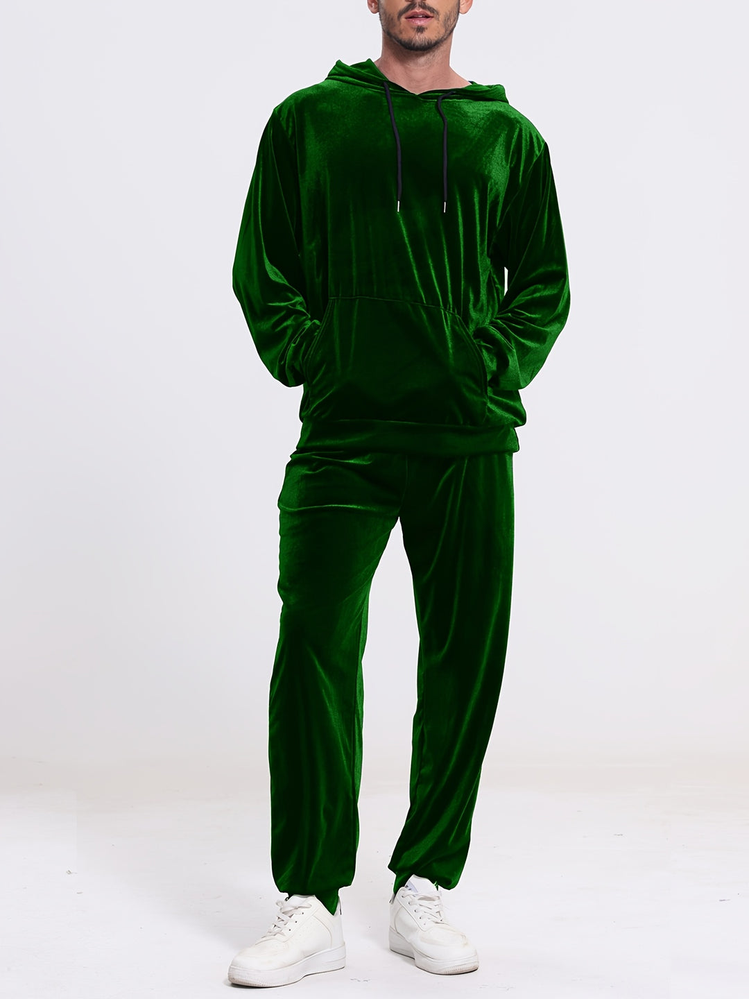 Zweiteiliges Kapuzenset mit Pullover und Hose für Herren