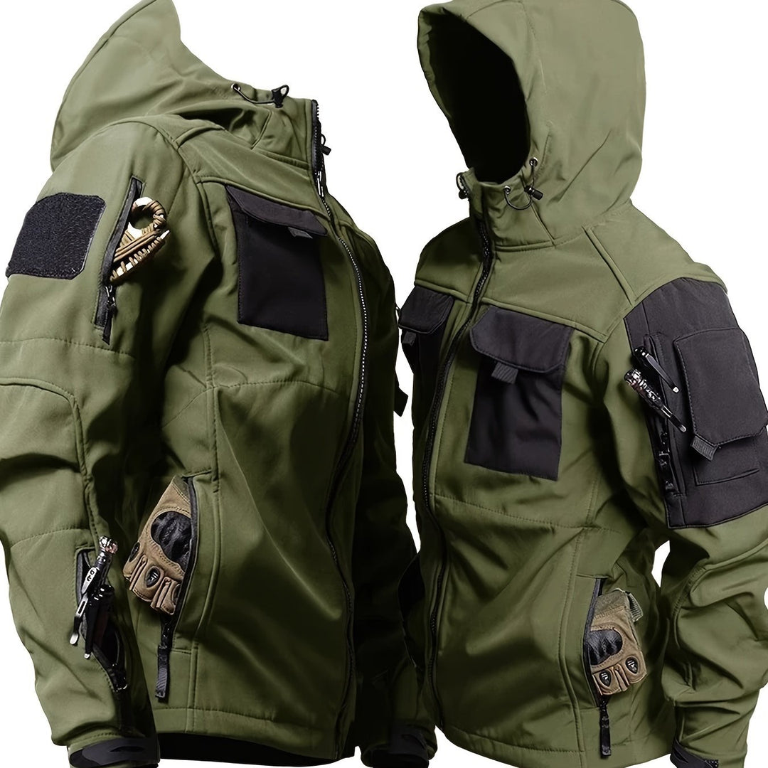 Winddichte Outdoorjacke mit Kapuze für Herren