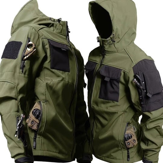 Winddichte Outdoorjacke mit Kapuze für Herren