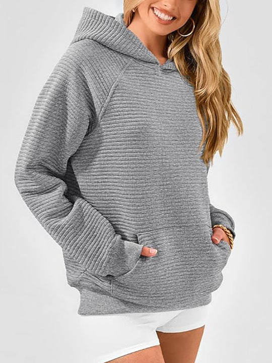 Damen Hoodie Mit Kapuze Und Kängurutasche