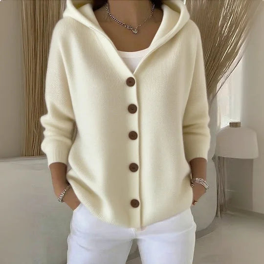 Damen Strickjacke Mit Knopfleiste Und Bequemer Passform
