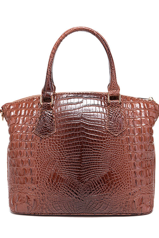 Elegante Kroko-Optik Handtasche für Damen