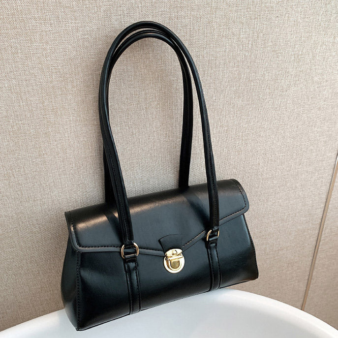 Vegane Leder Vintage Schultertasche