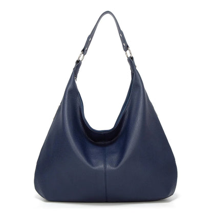 Weiche Leder Hobo-Tasche mit großer Kapazität für Damen