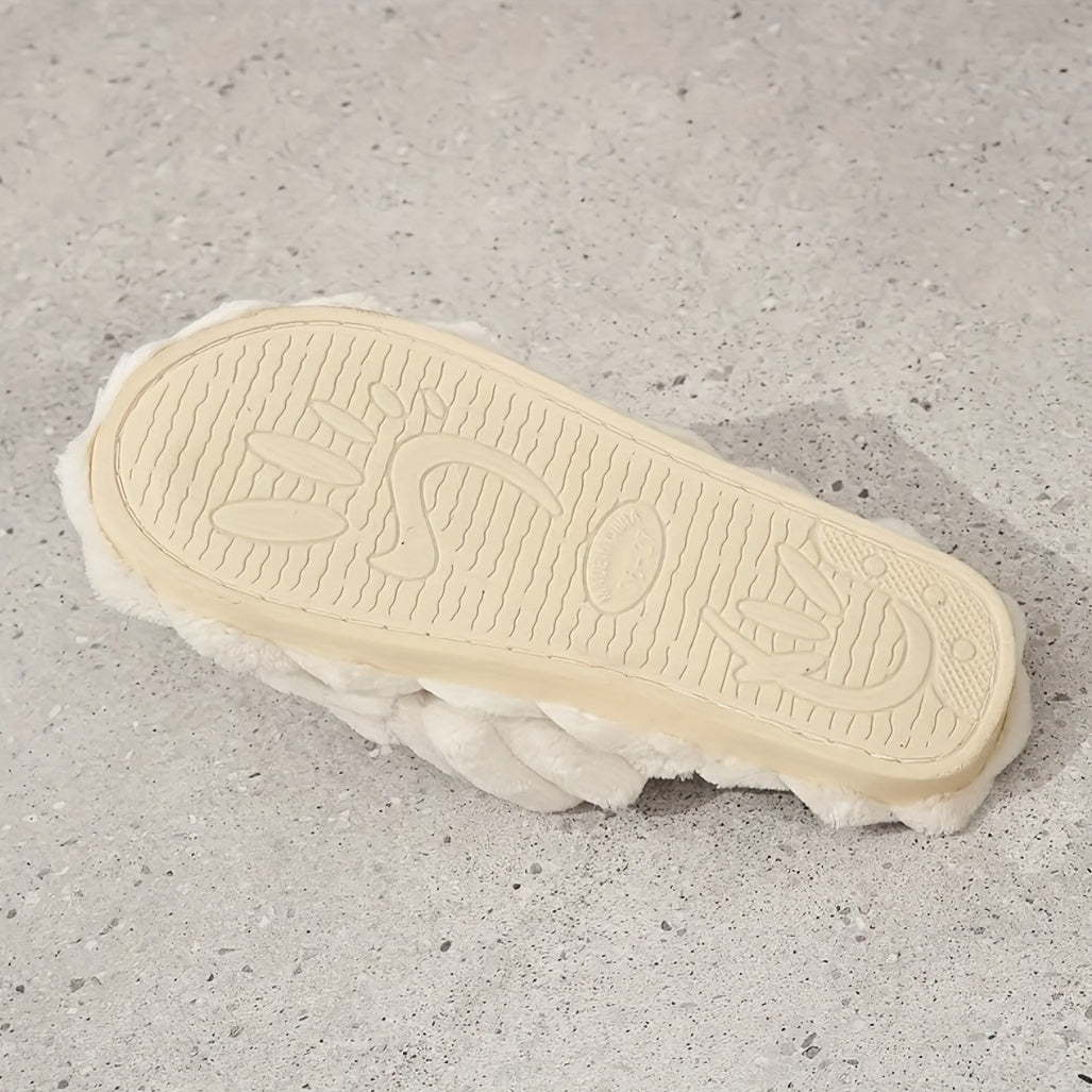Offene Cross-Strap Schlappen für Damen