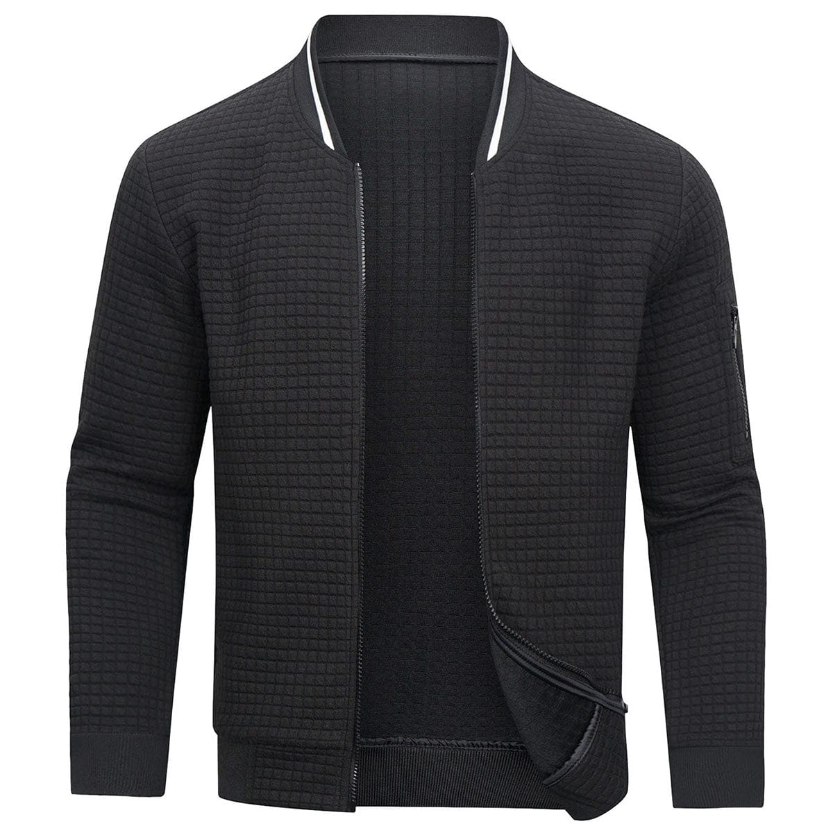 Herren Pullover Mit Reißverschluss Und Langarm