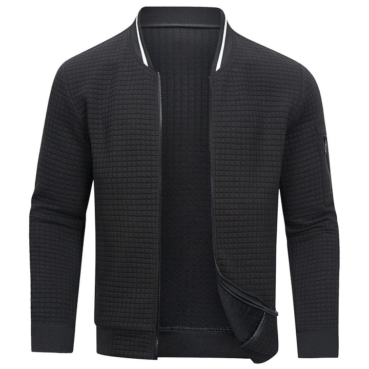 Herren Strickjacke Mit Reißverschluss Und Minimalistischem Design