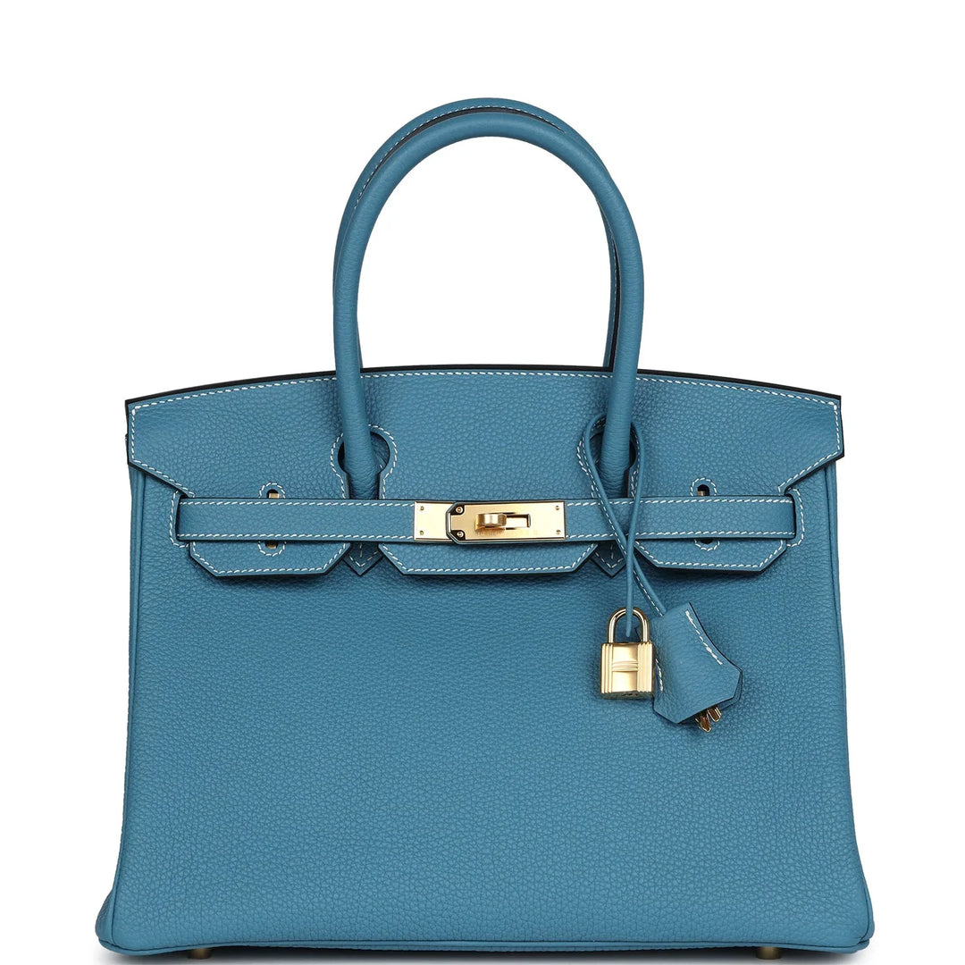 Elegante feste Handtasche mit Goldakzenten für Damen
