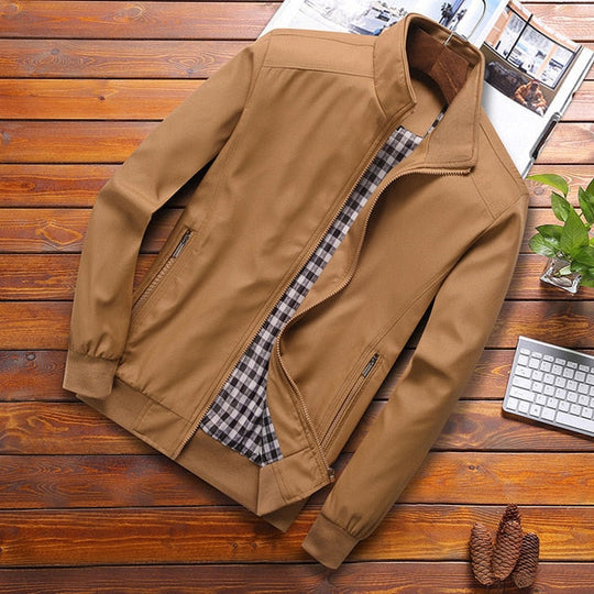 Herren Slim Fit Bomberjacke Für Frühling Und Herbst