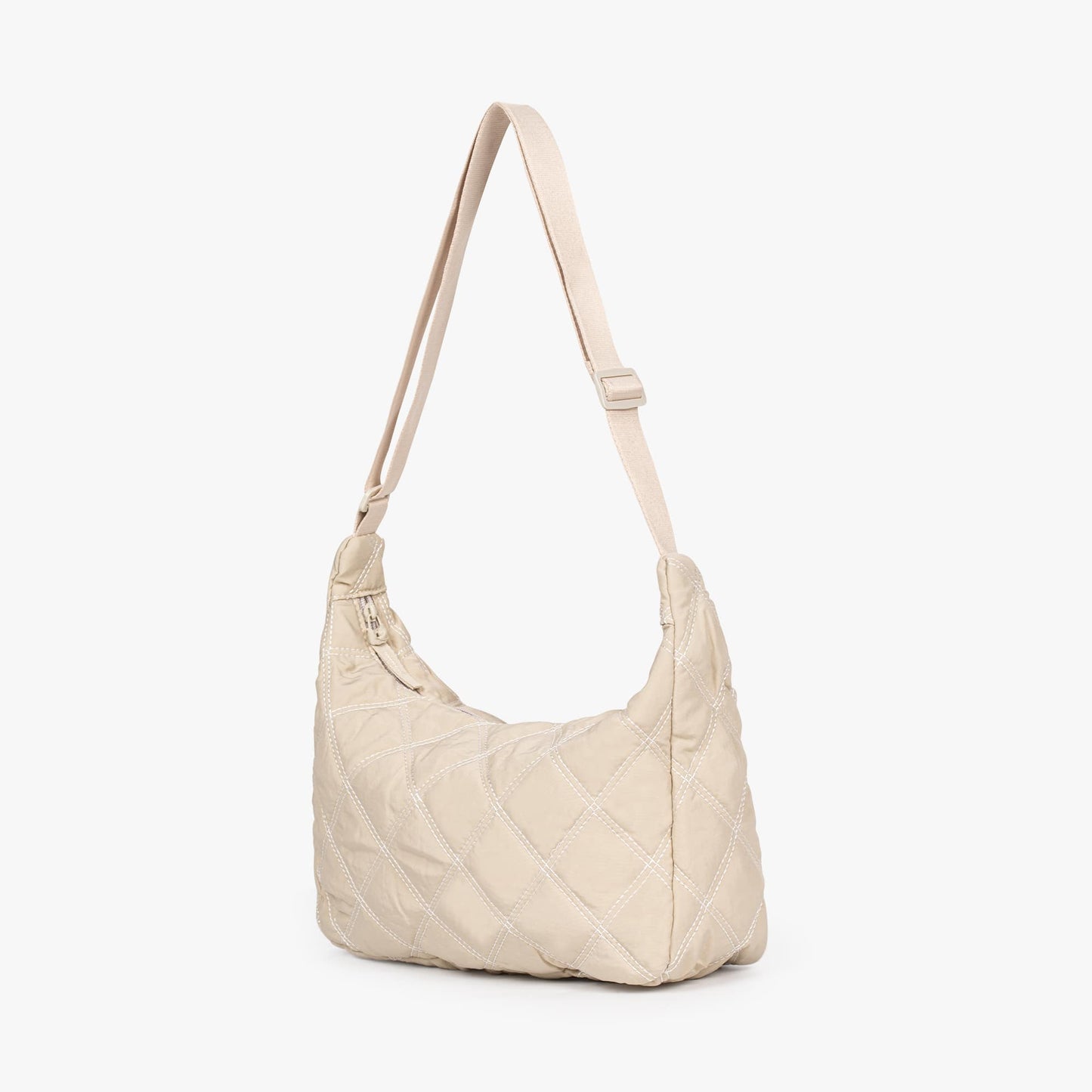 Gesteppte Diamond Puffer Schultertasche Leichtes Nylon