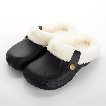 Damen-Fleecegefütterte Warme Clogs