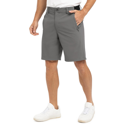 Bund und Verschluss der Herren Golfshorts im Detail