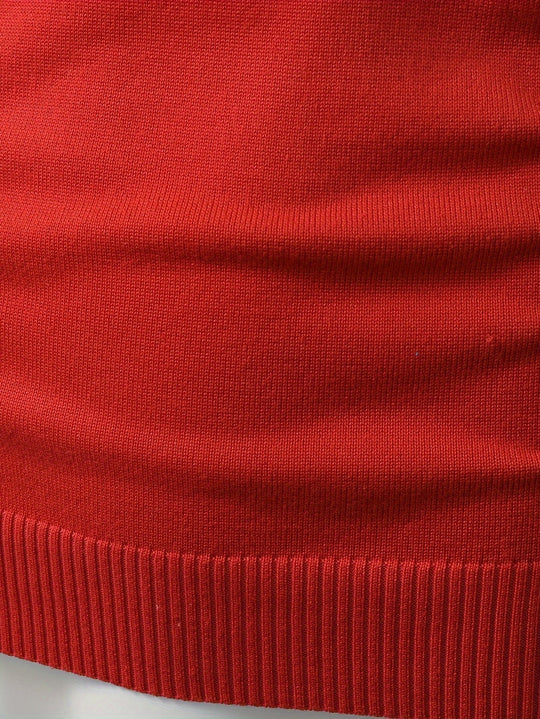 Weihnachtspullover mit Rentier- und Tannenbaum-Motiv für Herren