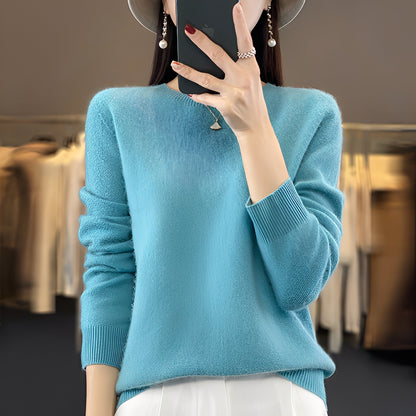 Eleganter Damenpullover aus Kaschmir, weicher Strickpullover