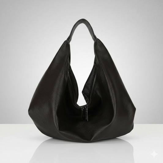 Große weiche Ledertasche für Damen mit Schulterriemen