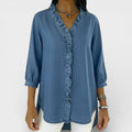 Elegante Bluse mit Rüschen für Damen