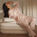 Satinkanten-Pyjama-Set für Damen