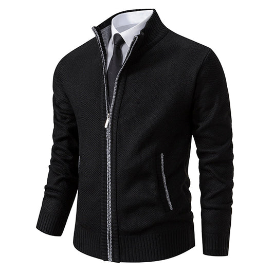 Herren Cardigan Mit Reißverschluss Im Klassischen Design