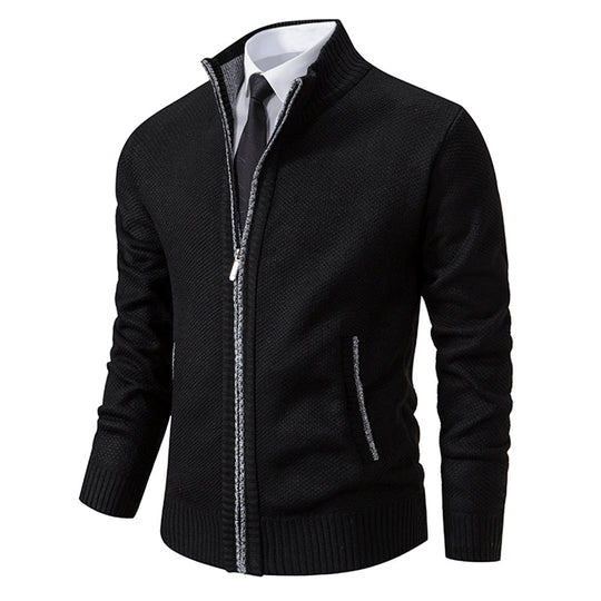 Herren Cardigan Mit Reißverschluss Im Klassischen Design