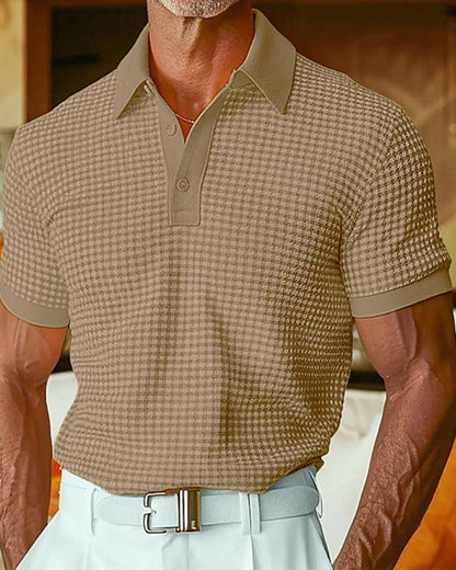 Herren Poloshirt Mit Knopfleiste Und Kurzarm