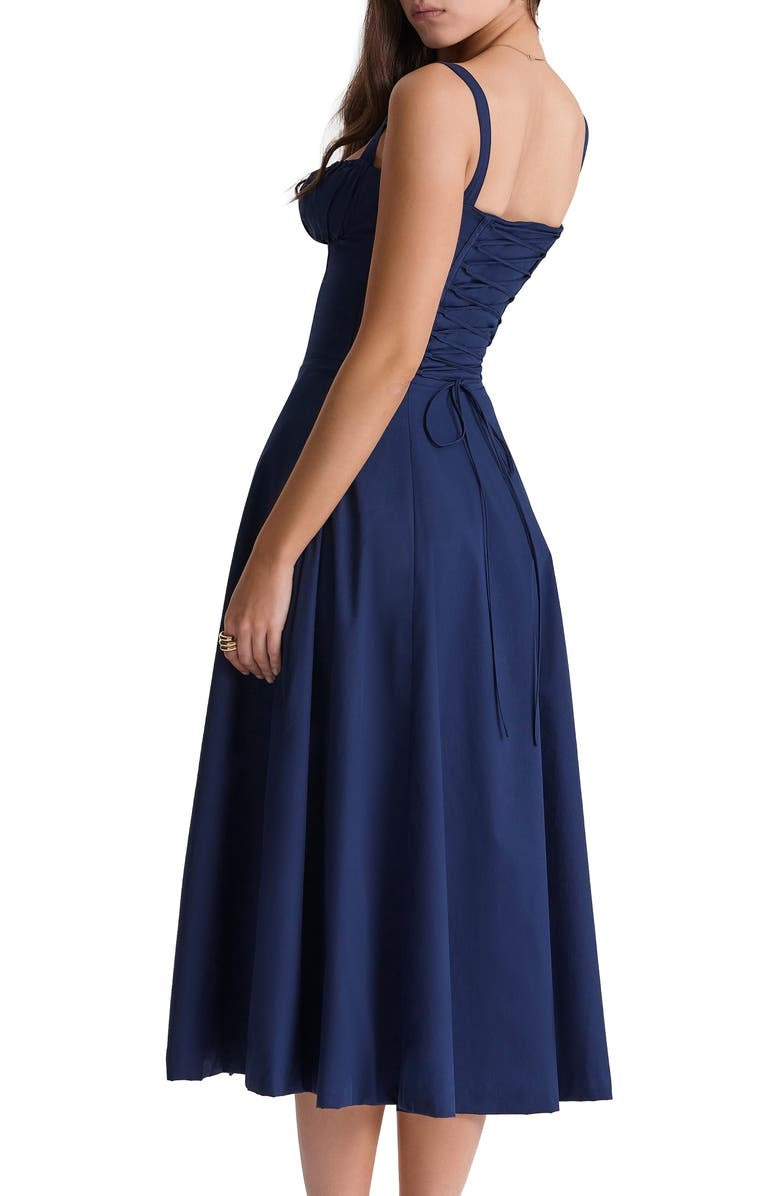 Florales Bustier Midriff Cutout Bodycon Kleid