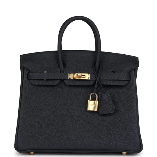 Elegante feste Handtasche mit Goldakzenten für Damen