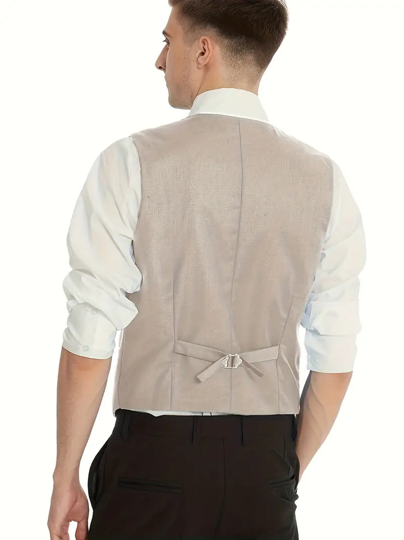 Herren Anzug Dreiteilig Mit Blazer Weste Und Hose