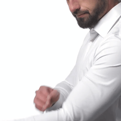 Herren Stretch Knitterfreie Business-Hemd