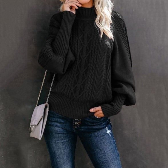 Damen Rollkragenpullover Mit Motiv