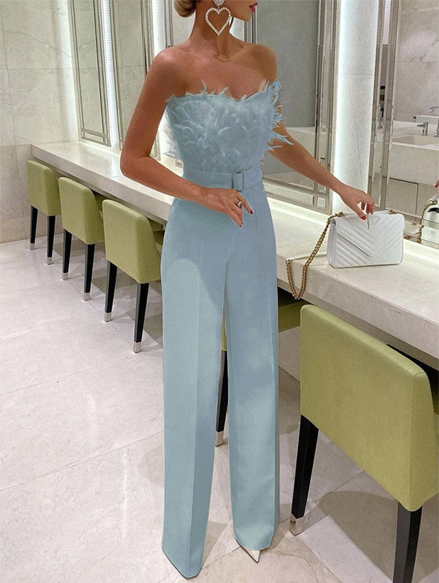 Eleganter Bandeau-Overall für Damen