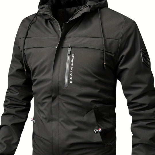 Camouflage Fleecejacke mit Kapuze für Herren