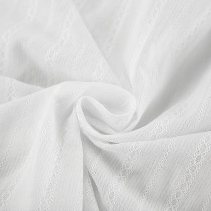 Gestreifte Bluse mit bindbaren Manschetten für Damen