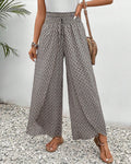 Damen weite Hose mit geometrischem Muster in Vorderansicht