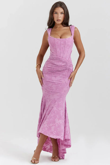 Damen Maxikleid Luftig Figurbetont Elegant