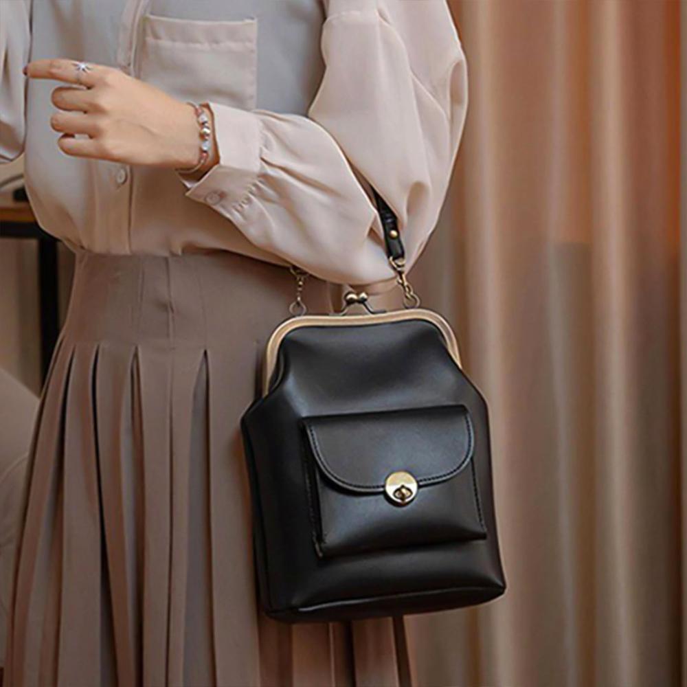 Elegante Vintage-Kisslock-Tasche für Damen