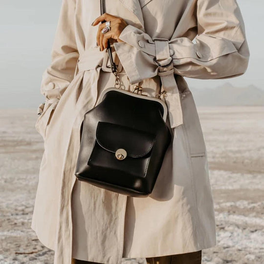 Elegante Vintage-Kisslock-Tasche für Damen